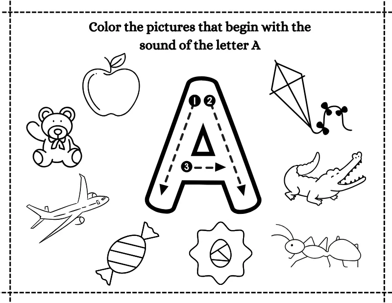 Beginning Sounds 04 — printable worksheet preview