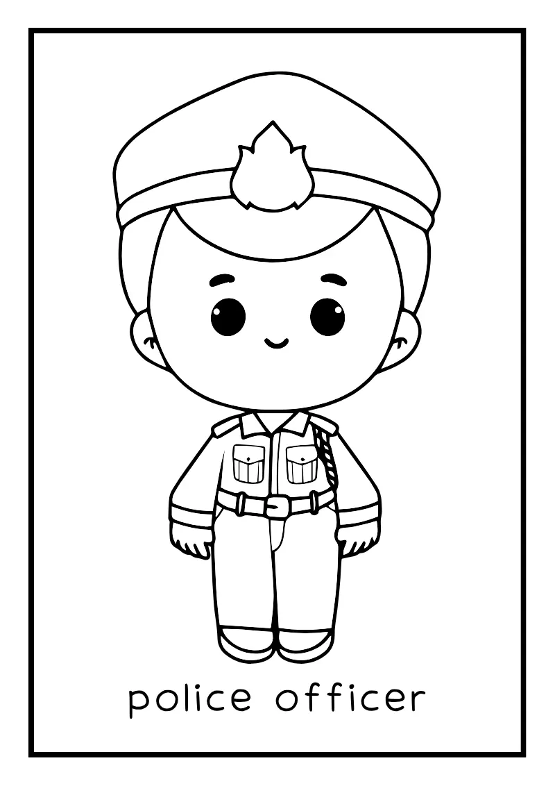 Careers Coloring — printable worksheet preview