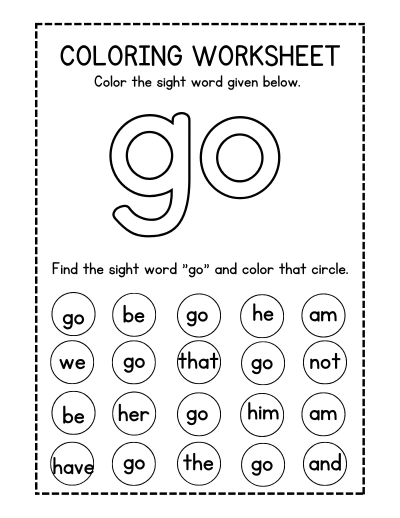 Coloring Worksheet — printable worksheet preview