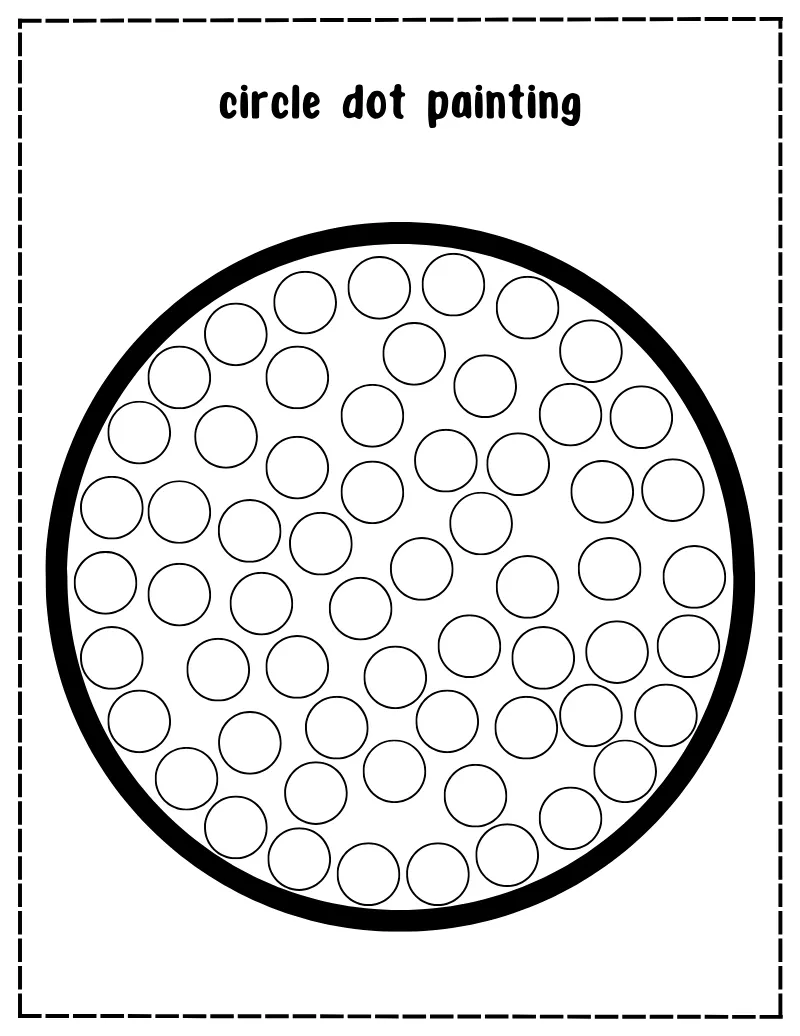 Dot Painting 02 — printable worksheet preview