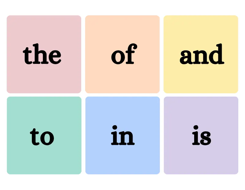 Sight Words — printable worksheet preview