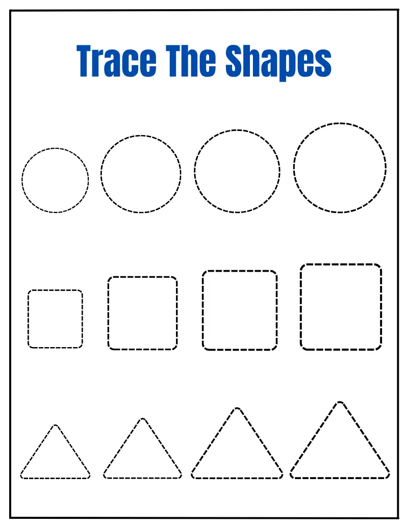 Trace Shapes 01 — printable worksheet preview