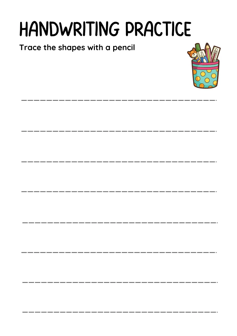 Trace Shapes 02 — printable worksheet preview