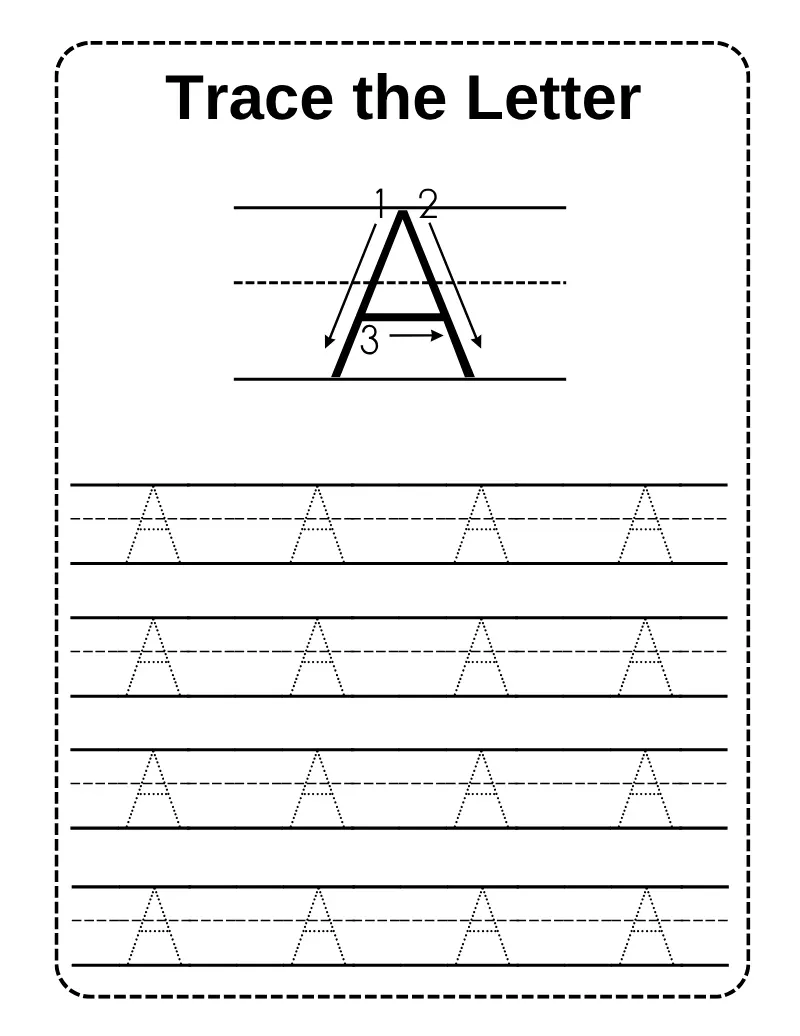 Tracing Practice 05 — printable worksheet preview